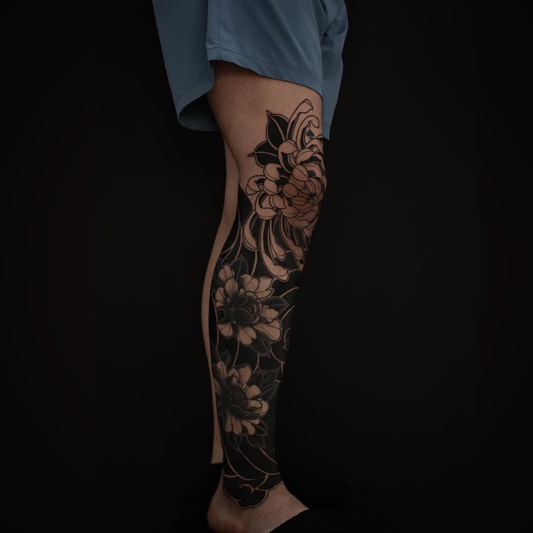 Tattoo by @samishii.ttt — japanese_irezumi, blackwork
