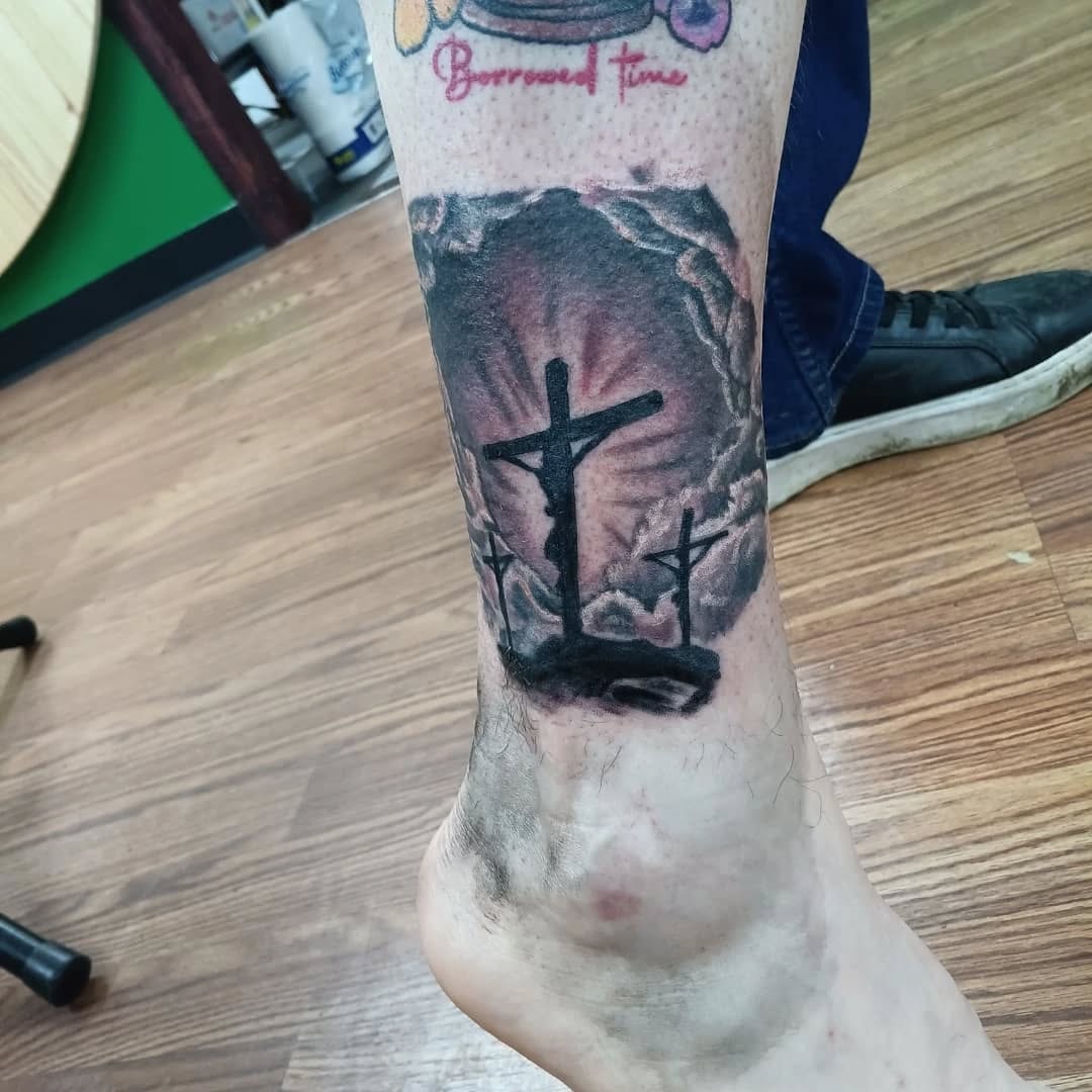 Tattoo by @speedy_tattz — black_and_grey, realism