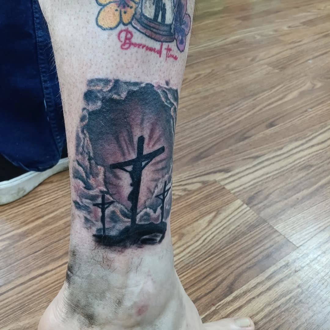 Tattoo by @speedy_tattz — black_and_grey, realism