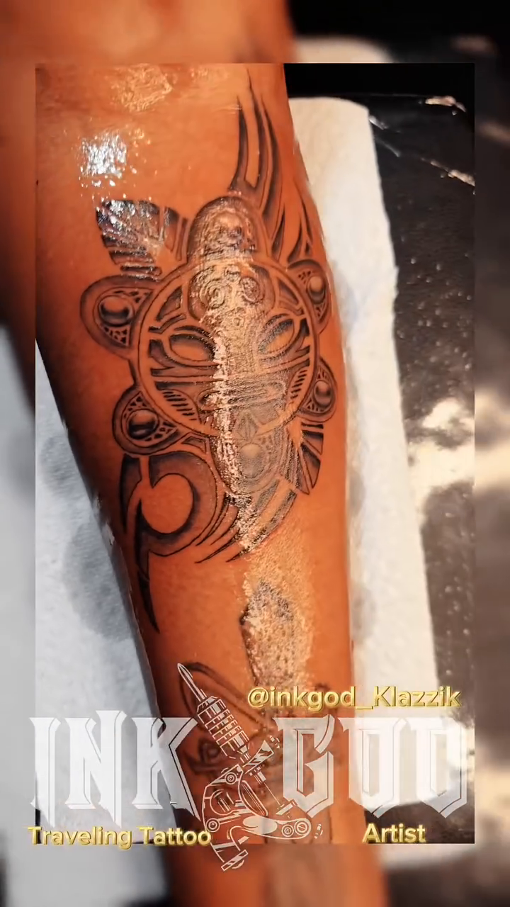 Tattoo by @inkgod_klazzik — black_and_grey