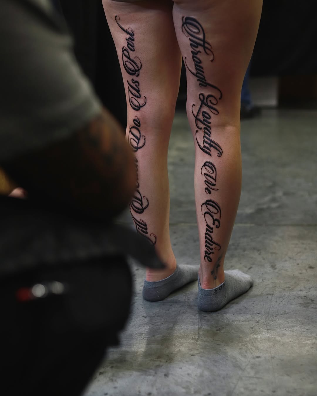 Tattoo by @officialiink.co — lettering_script, black_and_grey