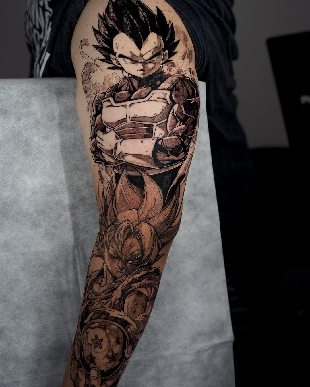 Tattoo by @caracaltattoo — anime, realism