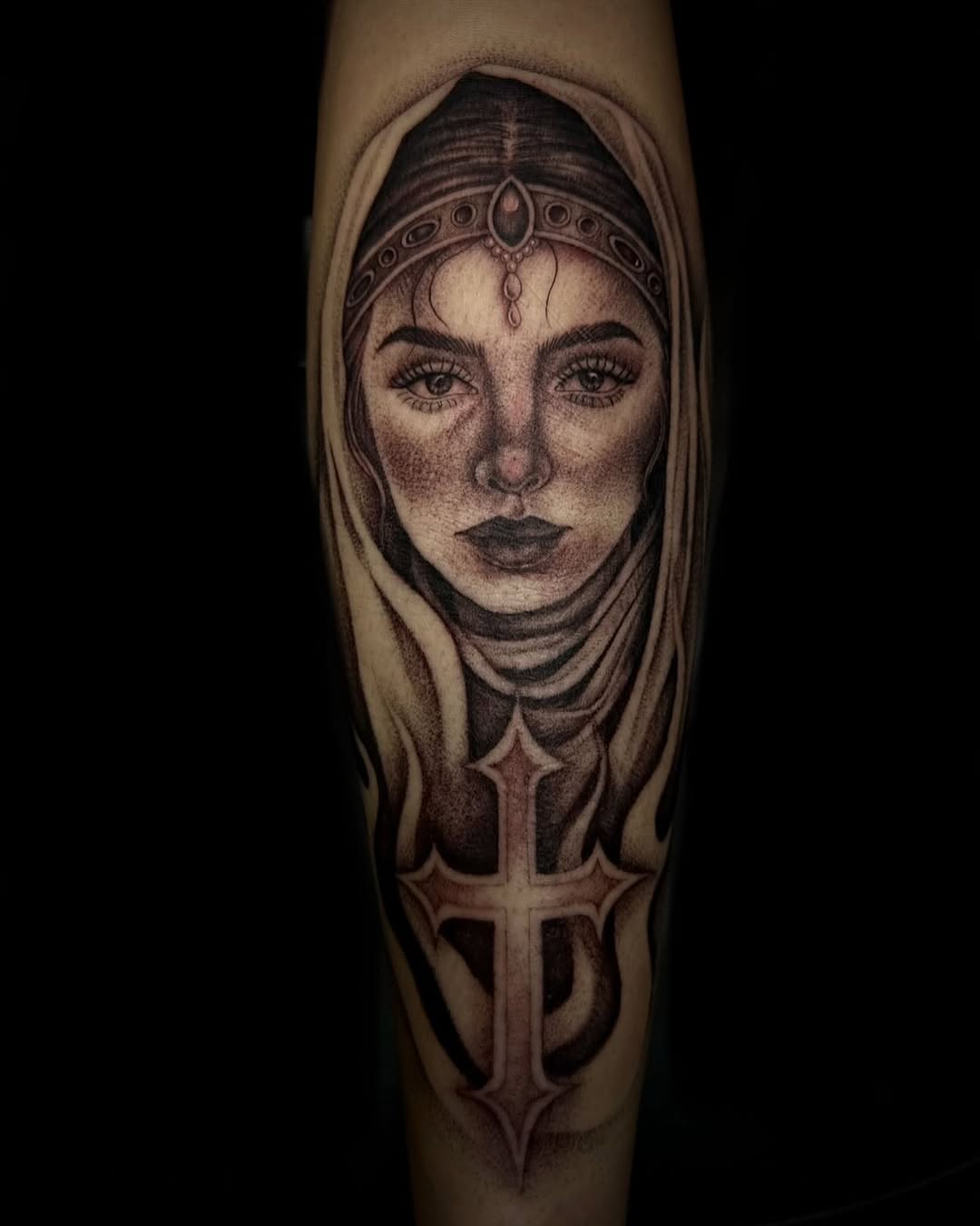 Tattoo by @madio_ink — realism, black_and_grey