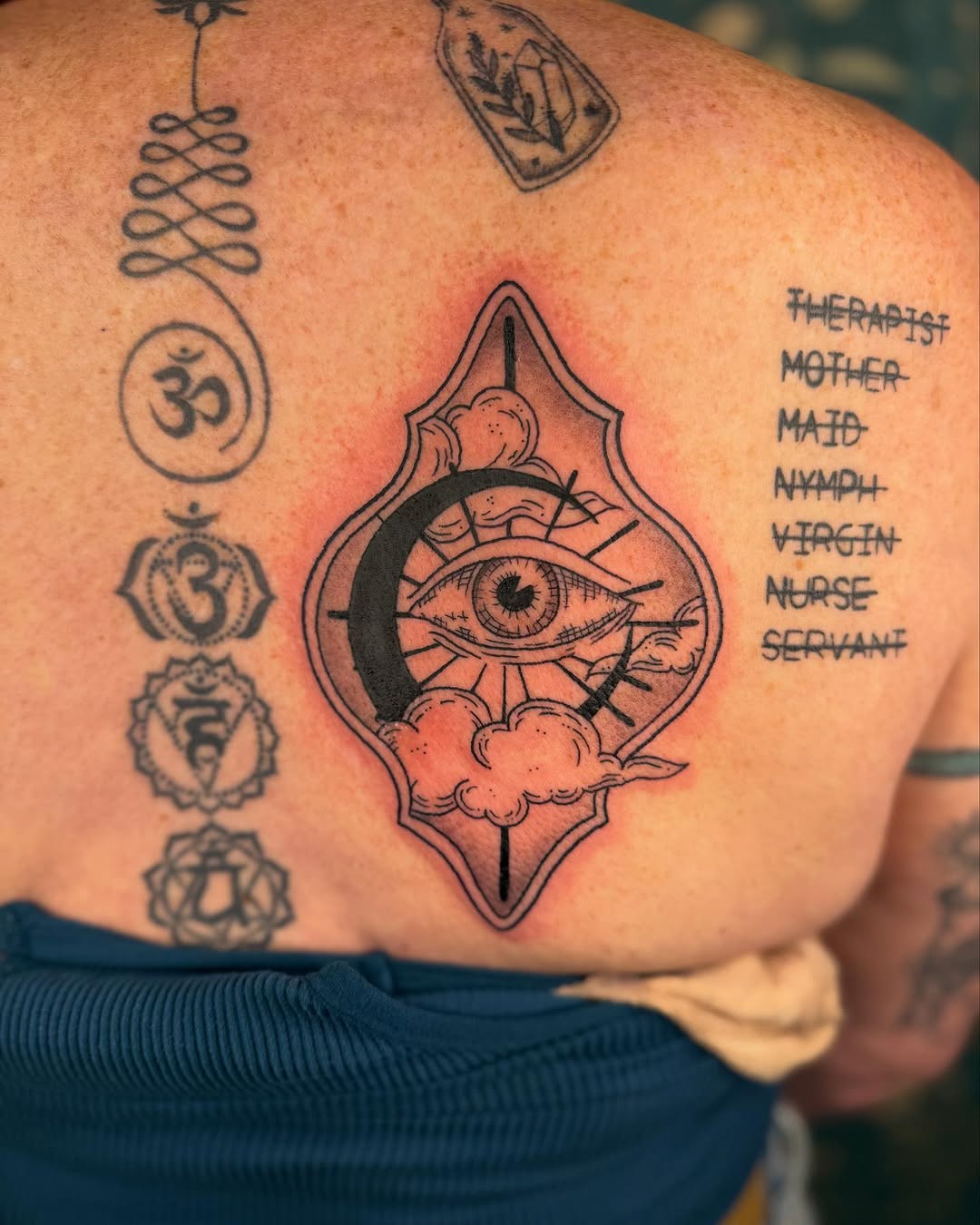 Tattoo by @blackopalinktattoos — blackwork, geometric