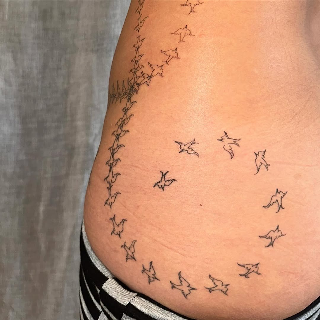 Tattoo by @pokingyousoftly — fine_line