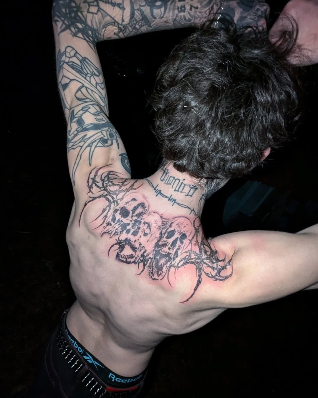 Tattoo by @profanae.0001 — blackwork, illustrative