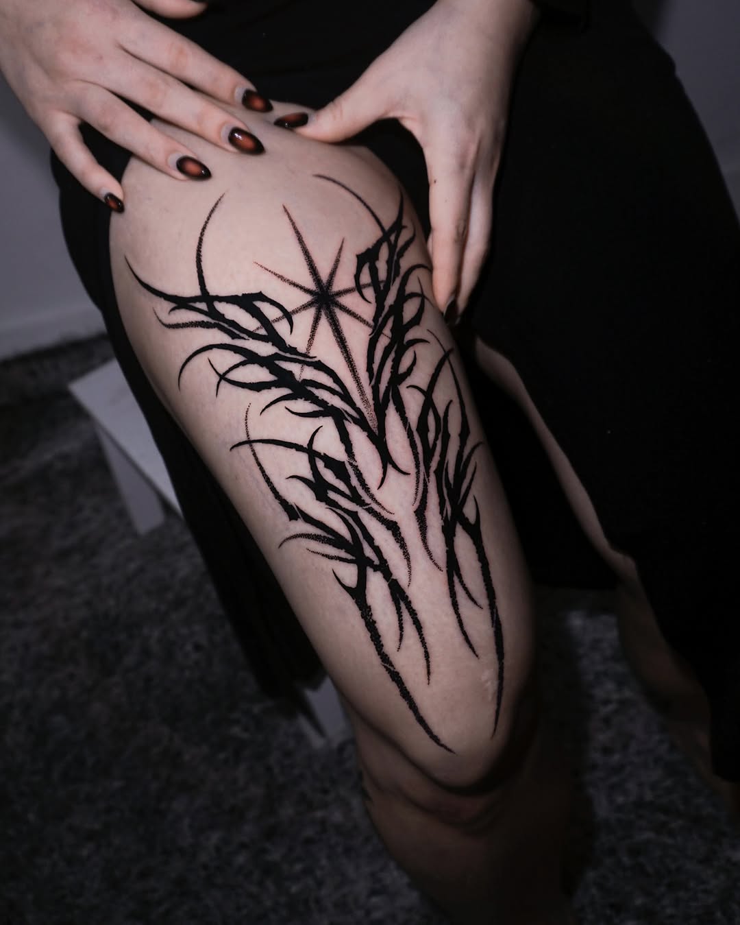 Tattoo by @dock.artt — blackwork, geometric