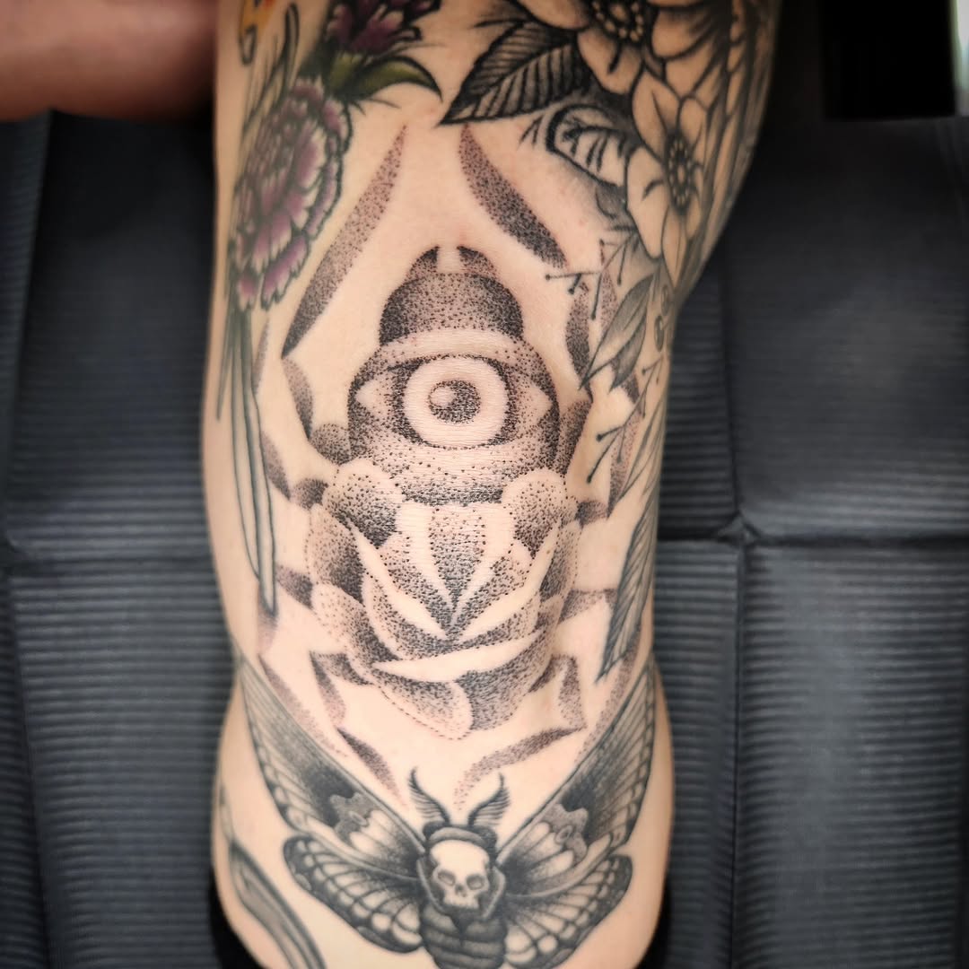 Tattoo by @kz.tattoos — dotwork