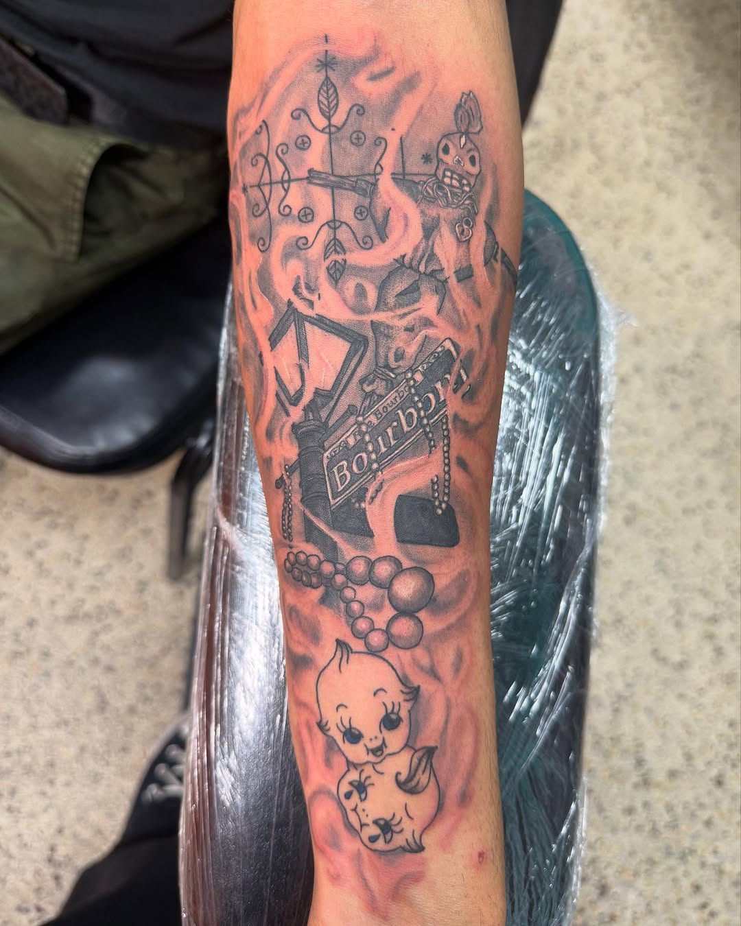 Tattoo by @jackieotats β illustrative, black_and_grey
