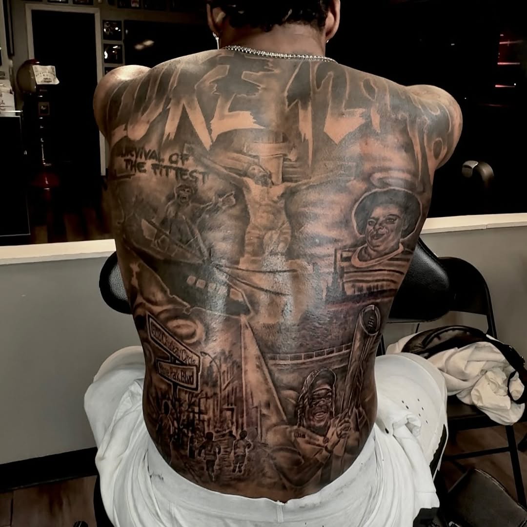 Tattoo by @tatt2t — black_and_grey, realism