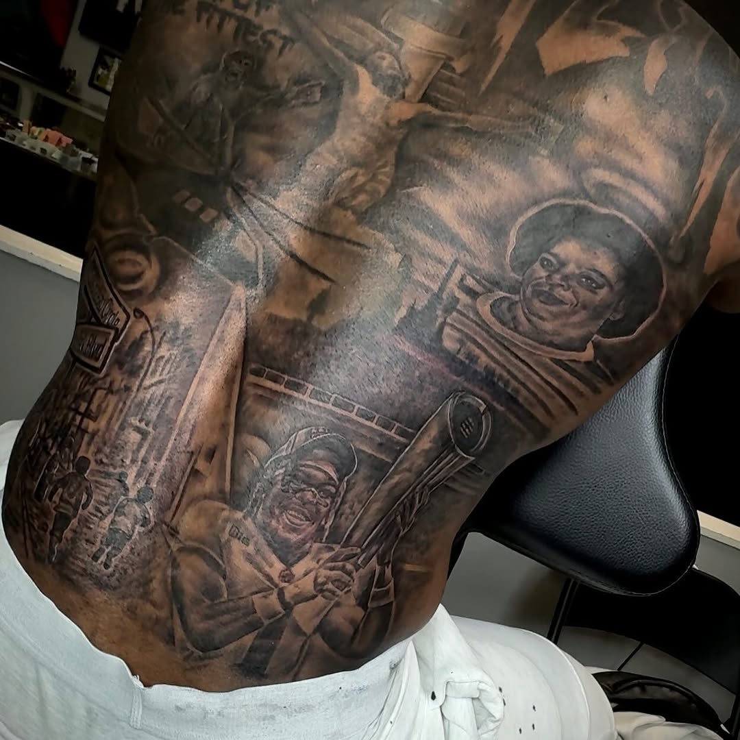 Tattoo by @tatt2t — realism, black_and_grey
