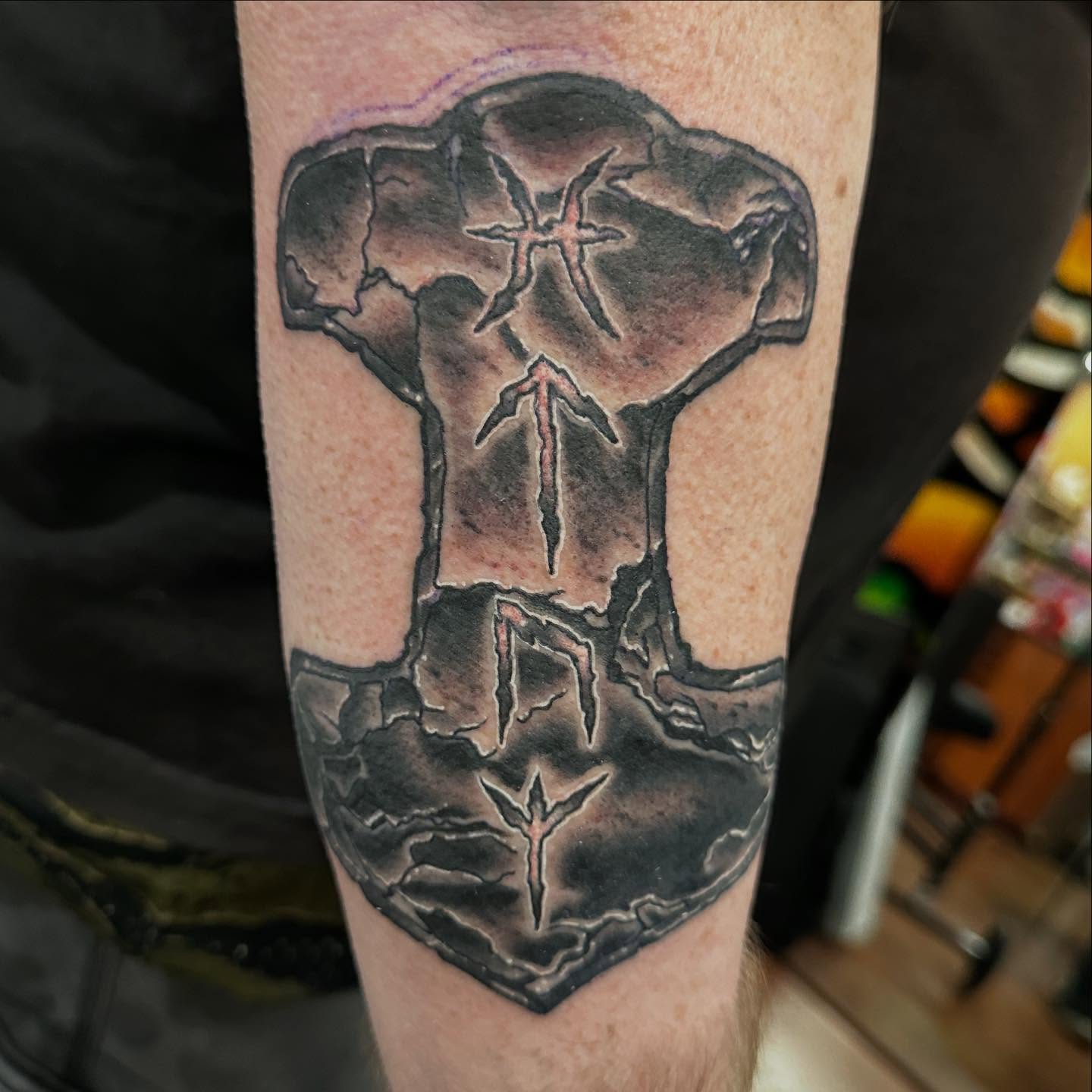 Tattoo by @sailorsushi_ — black_and_grey, realism
