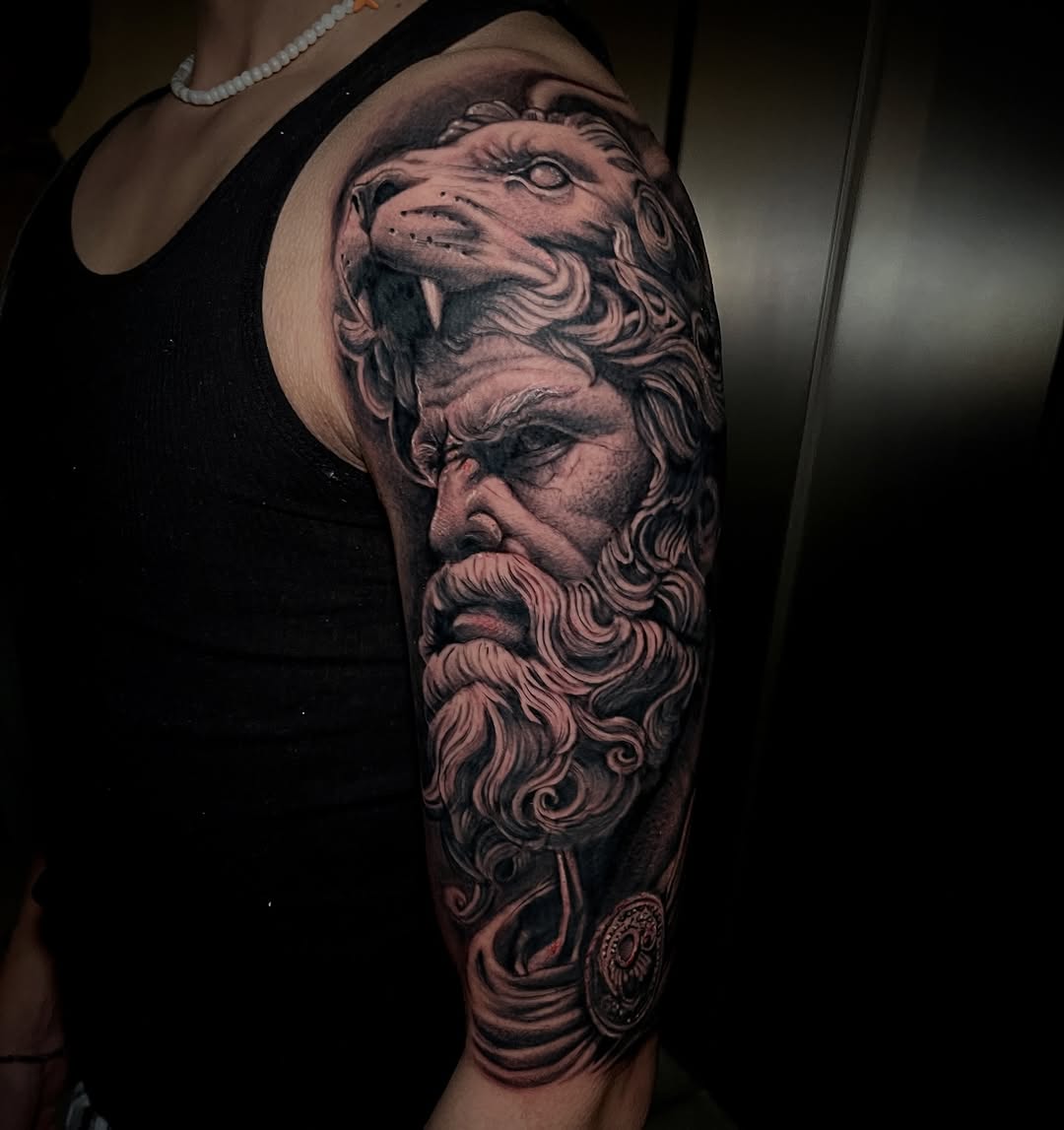 Tattoo by @rodomaciel β realism, black_and_grey