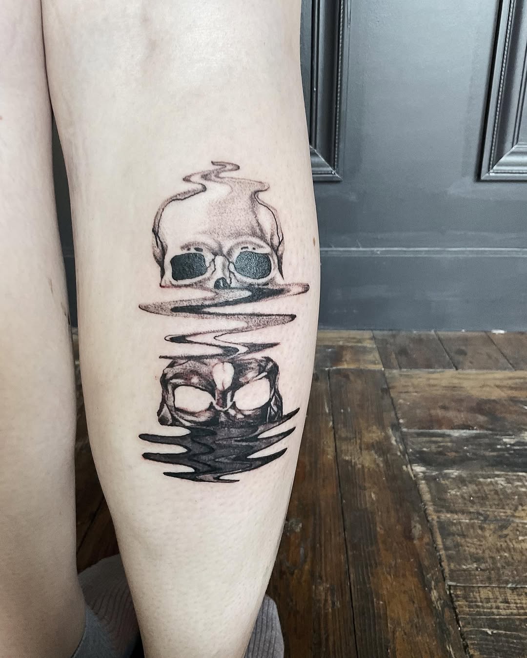 Tattoo by @jess_inks_ — illustrative, black_and_grey