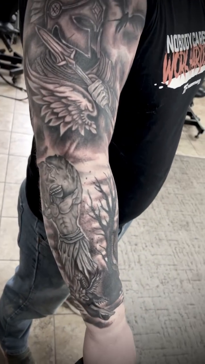 Tattoo by @austinhilltattoos — realism, black_and_grey
