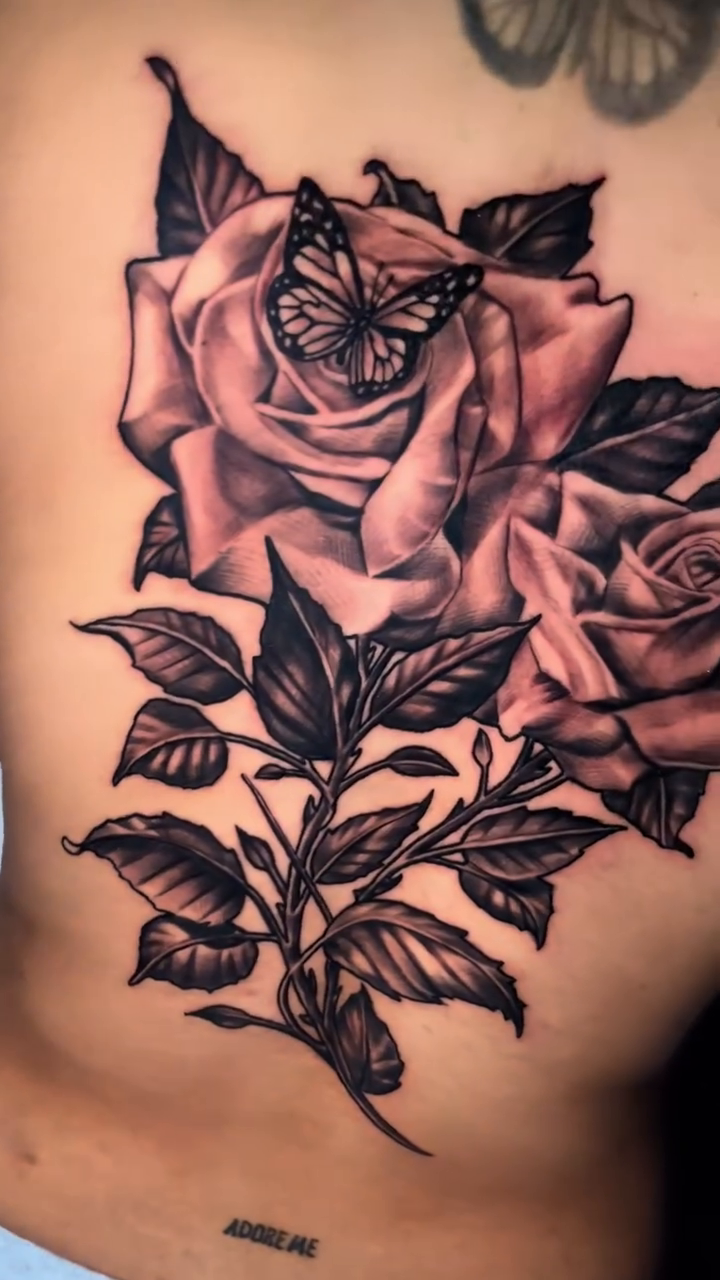 Tattoo by @_.slym — black_and_grey, realism