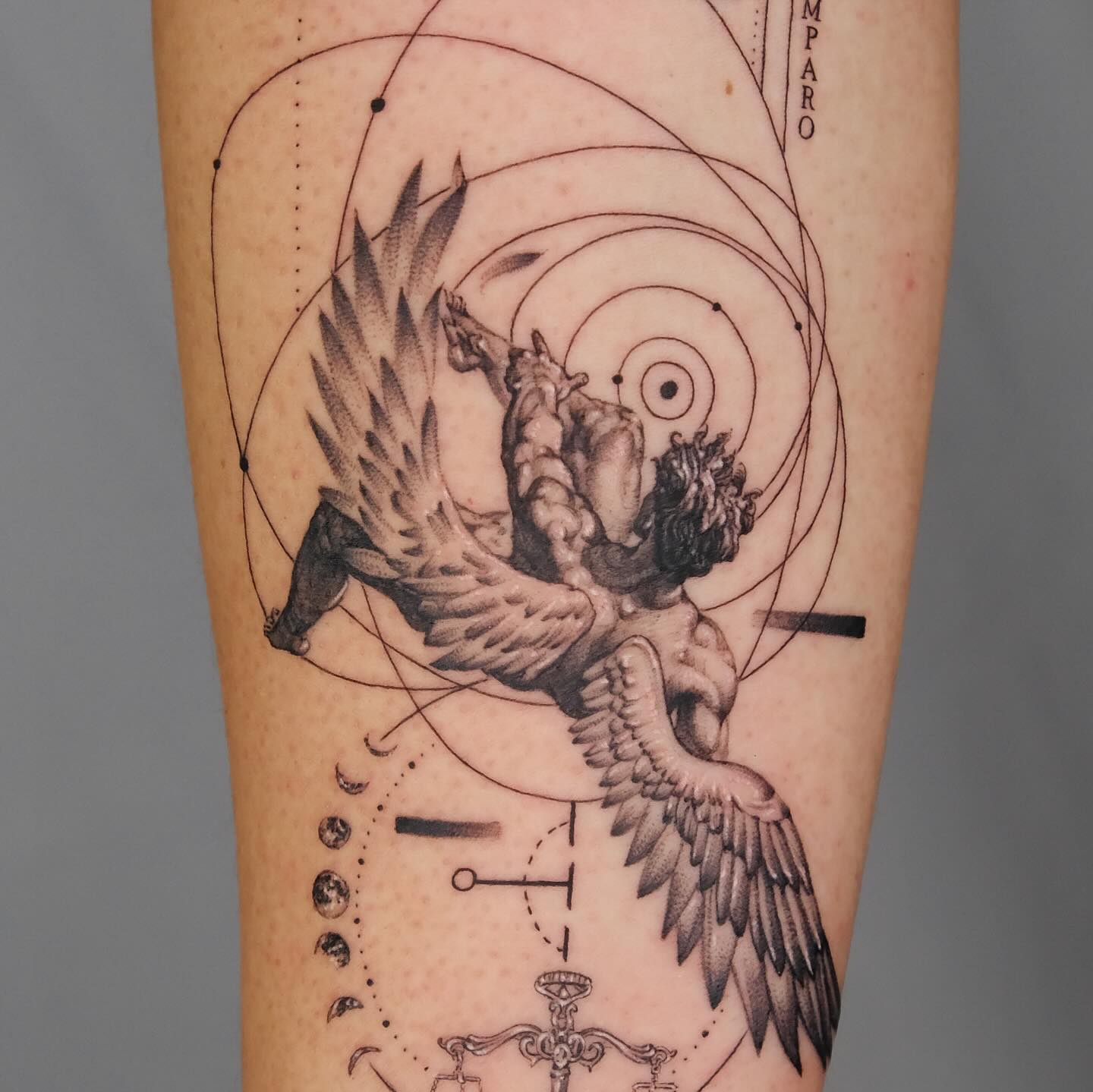 Tattoo by @zaytattoos β black_and_grey, geometric