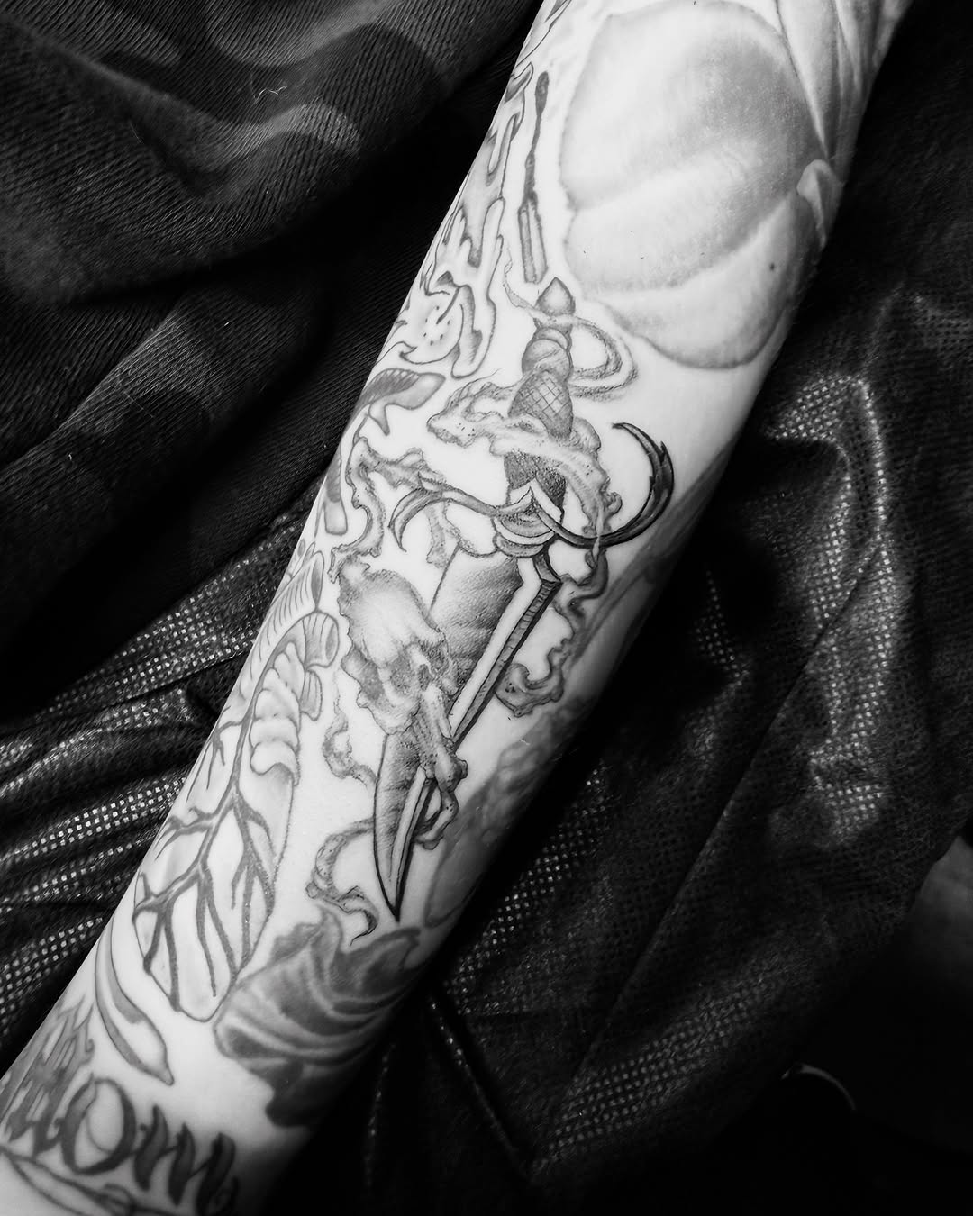 Tattoo by @omaredmisontattooer — black_and_grey, realism