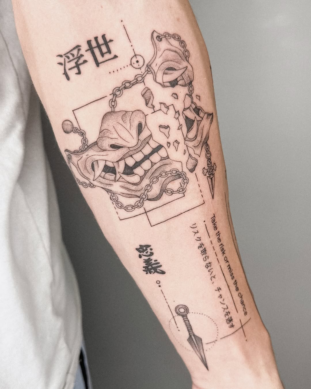 Tattoo by @inkedwithco β black_and_grey, lettering_script