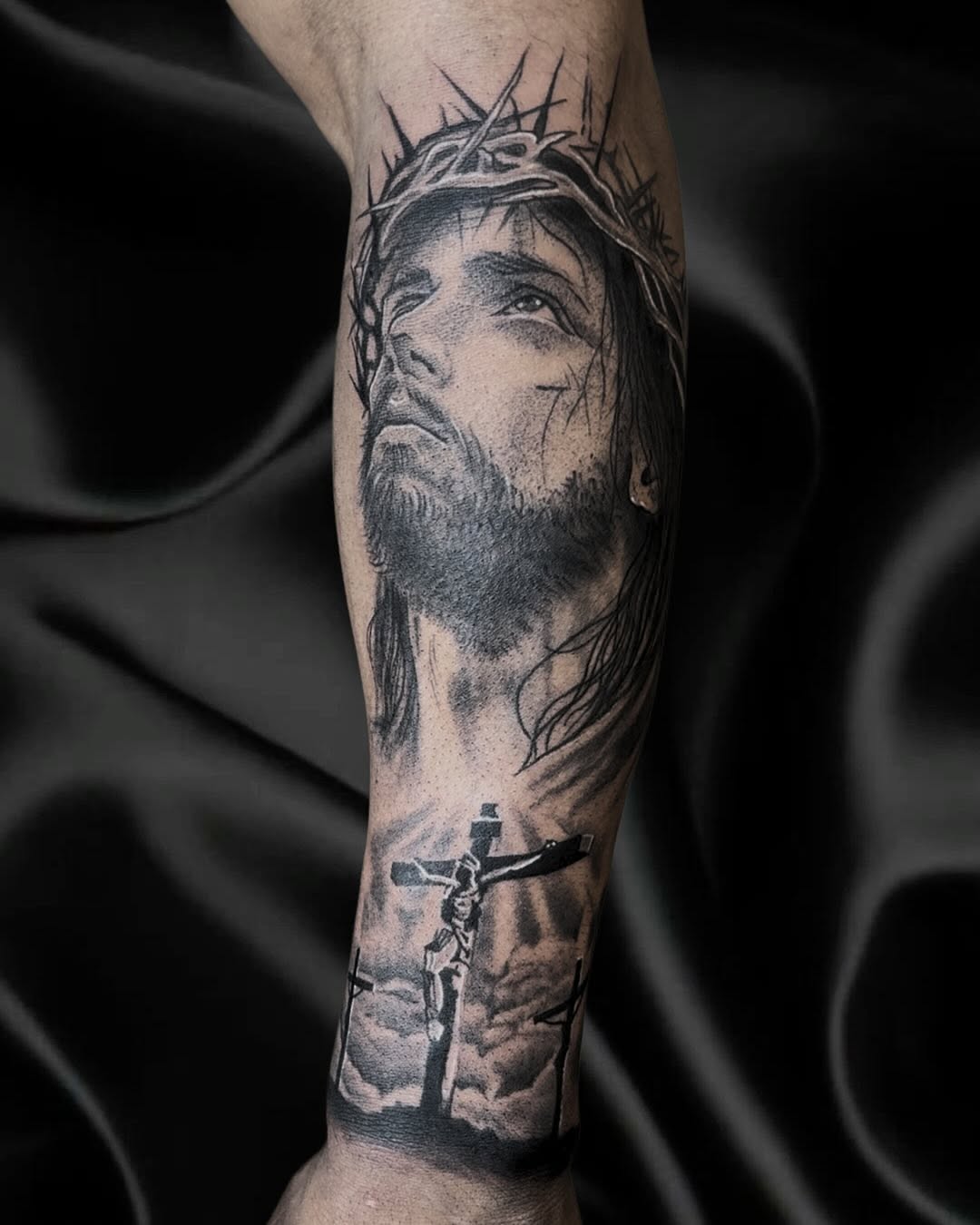 Tattoo by @sh3shii.ttt β realism, black_and_grey