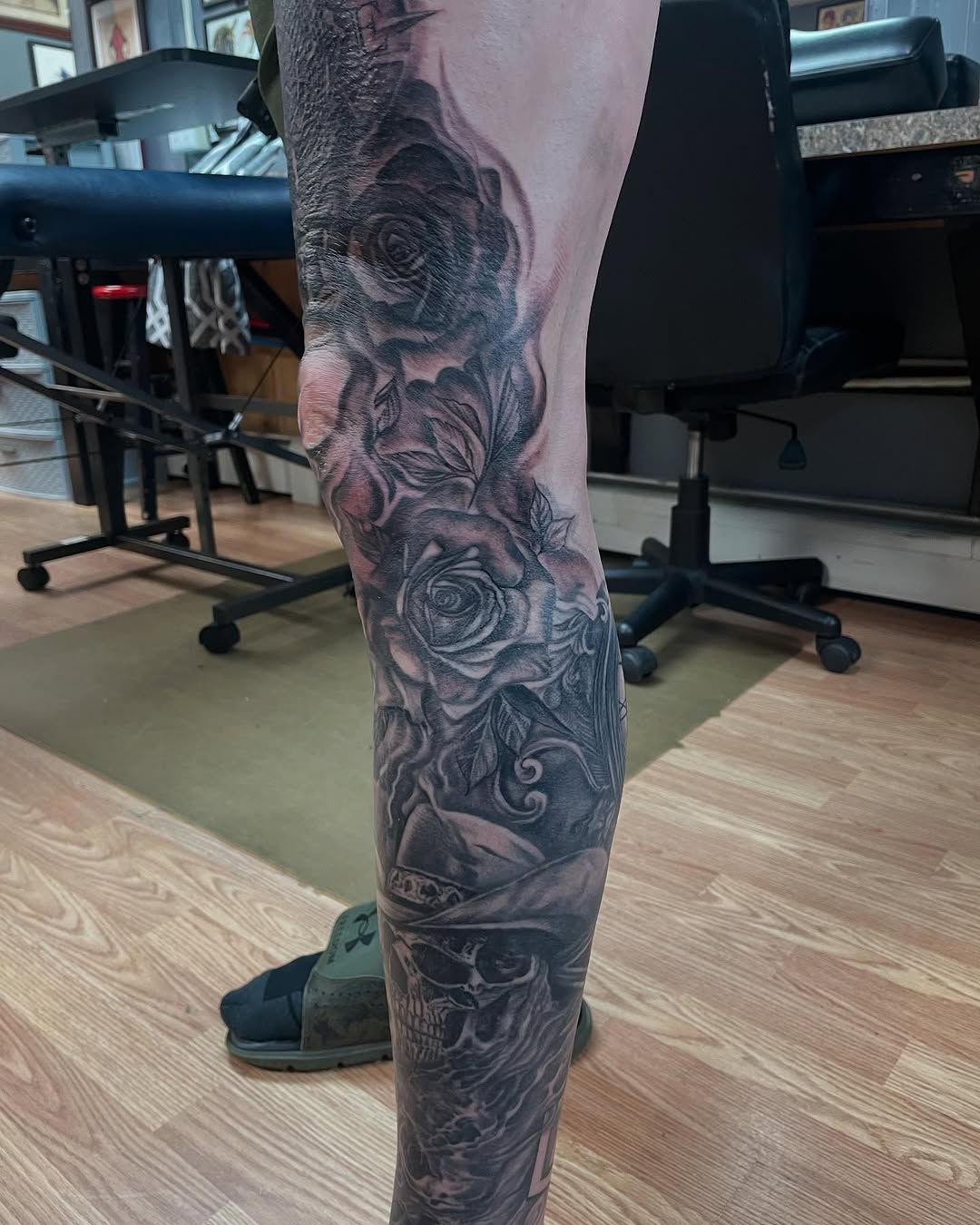 Tattoo by @rae__bies — black_and_grey, realism