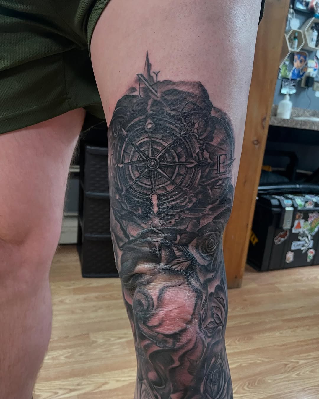 Tattoo by @rae__bies — black_and_grey, realism