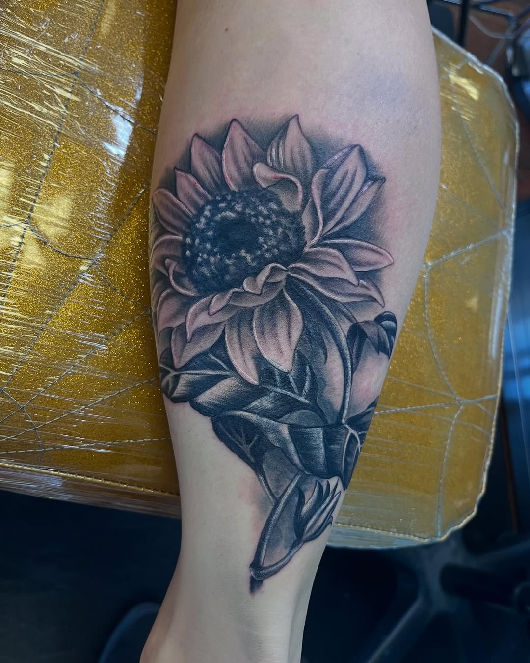 Tattoo by @robertcollinstattoo — black_and_grey, realism
