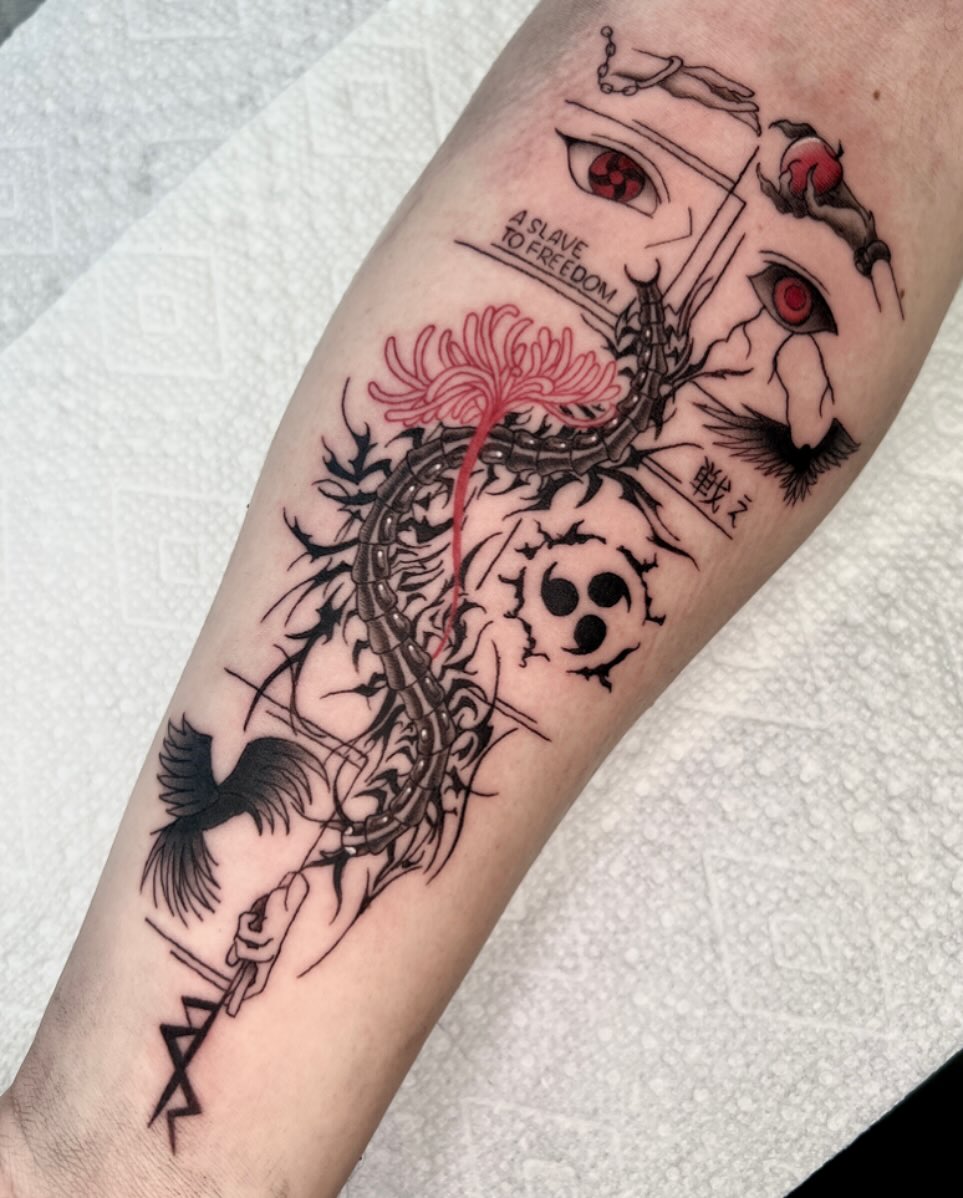 Tattoo by @blair_witch_ink โ black_and_grey, lettering_script