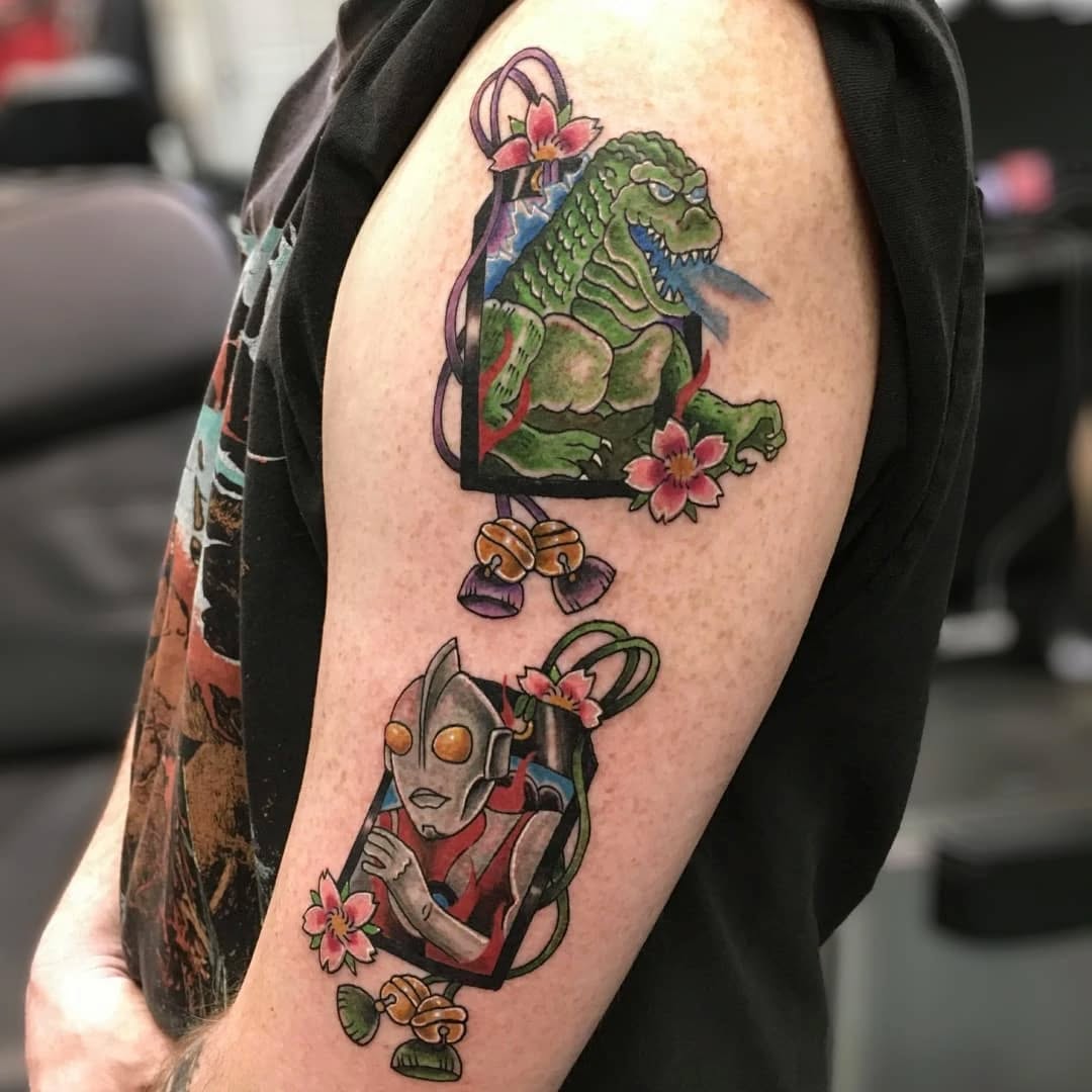 Tattoo by @rando_rad — new_school, anime