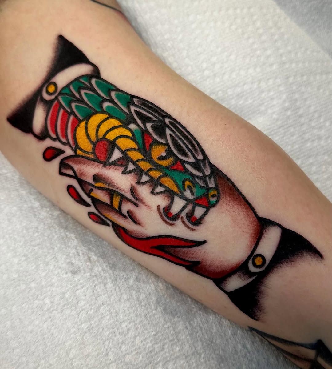 Tattoo by @christine_montoya.art — american_traditional, illustrative