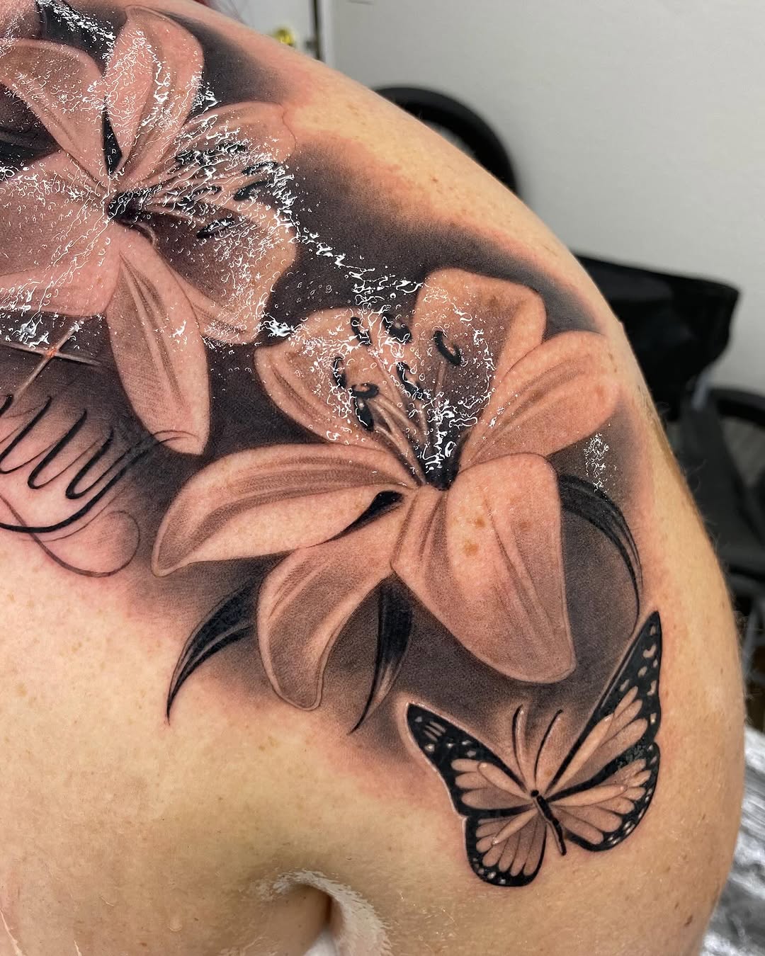 Tattoo by @eyesicktattooos — realism, black_and_grey