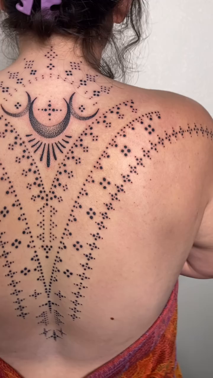 Tattoo by @brujatattooer β dotwork, geometric