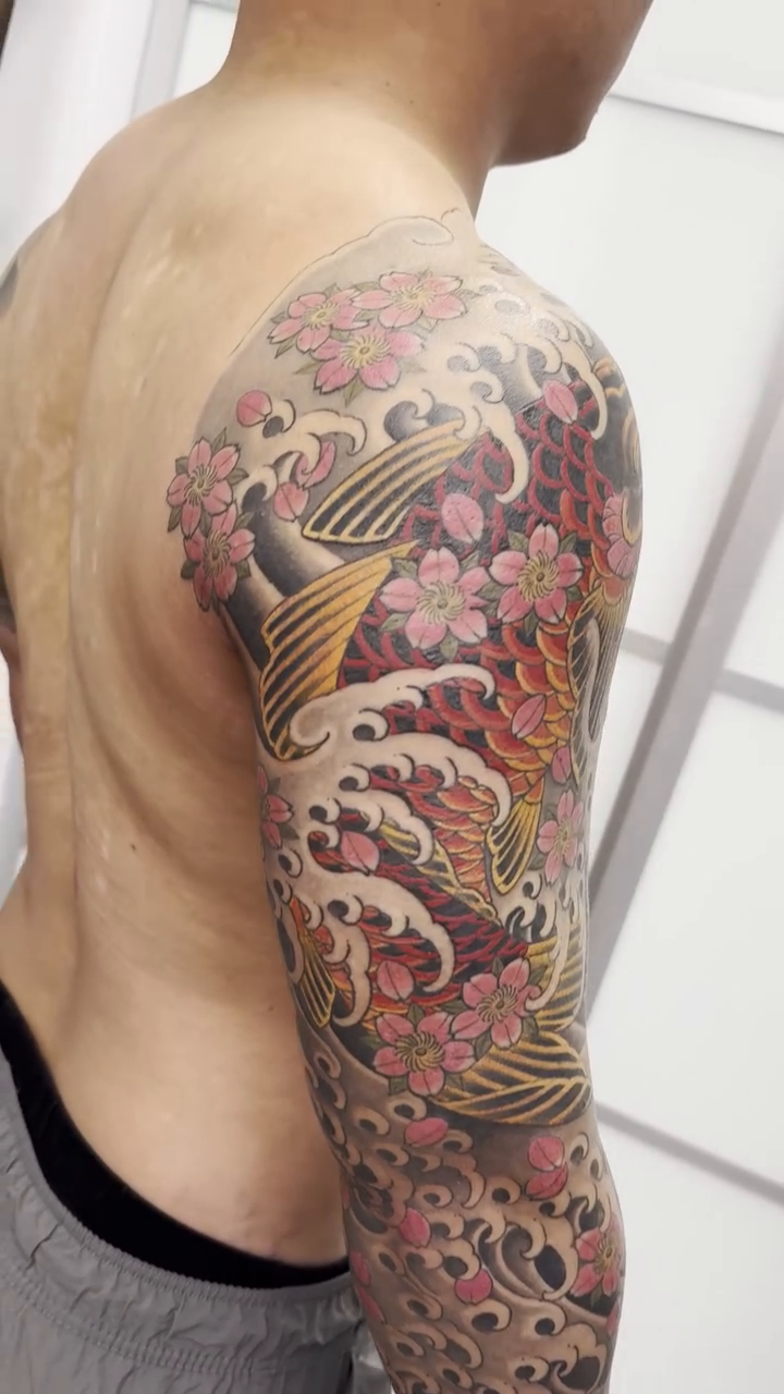 Tattoo by @hunter.schuon.tattoo — japanese_irezumi, illustrative