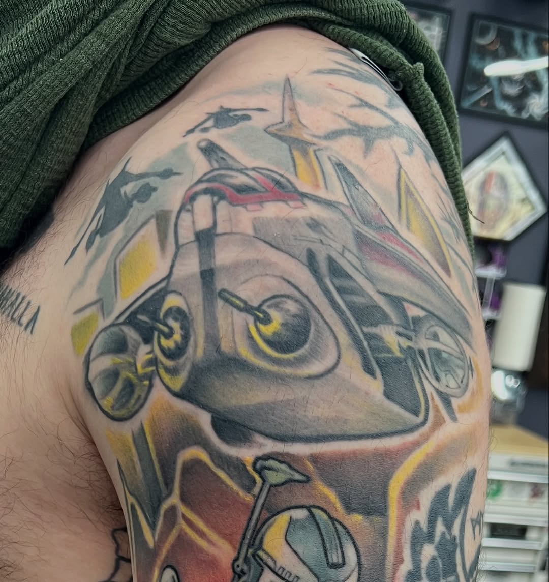 Tattoo by @cody_tweedy โ new_school, realism