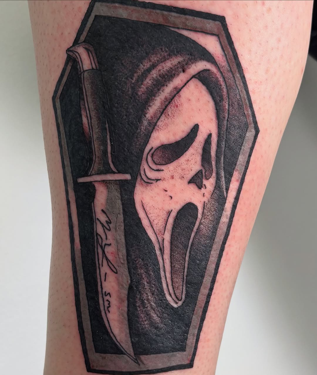 Tattoo by @sterlingstattoos — black_and_grey, lettering_script