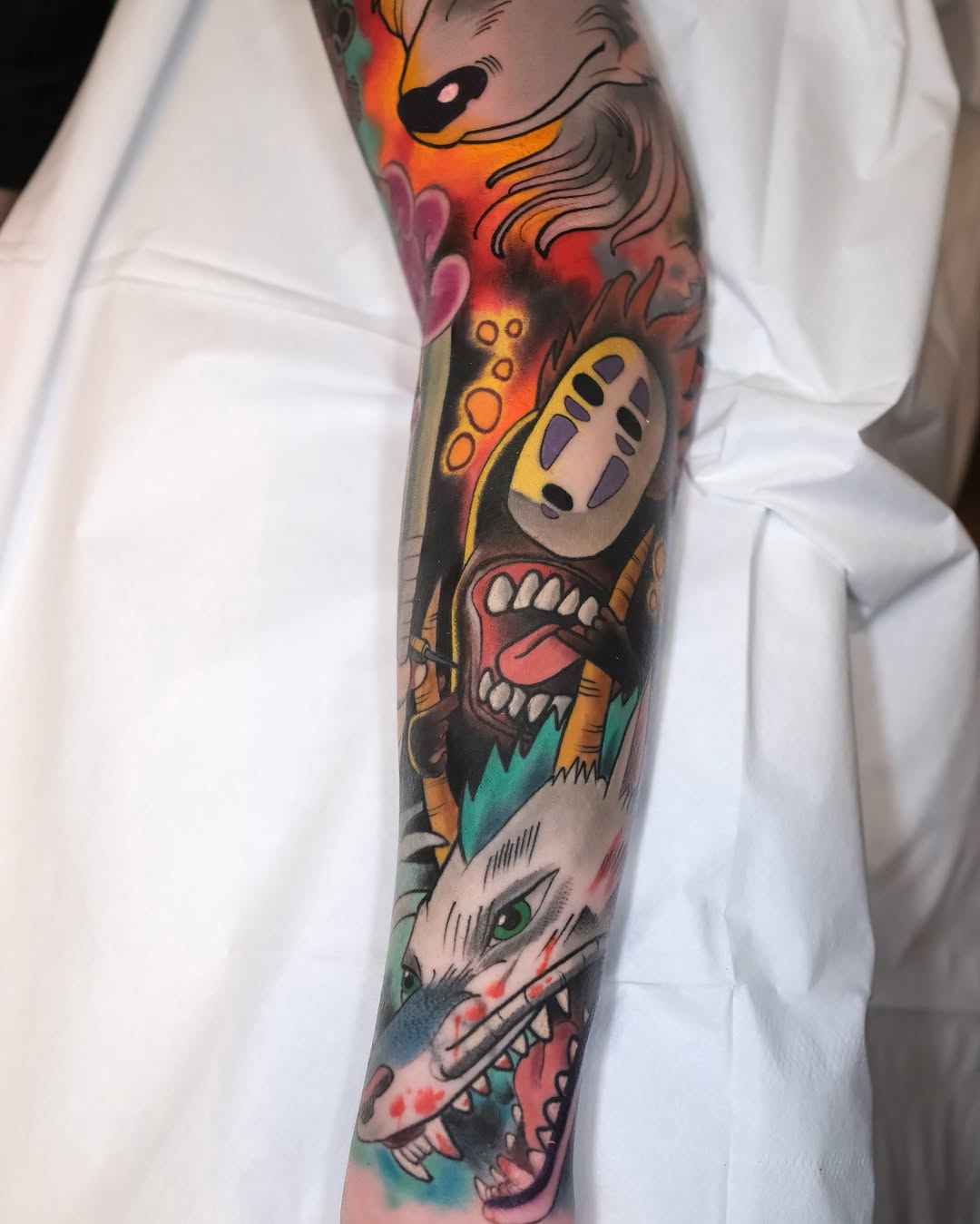 Tattoo by @coztic_tatt โ new_school, anime