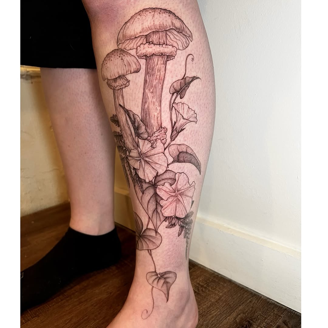 Tattoo by @tatts_n_ash โ illustrative, black_and_grey