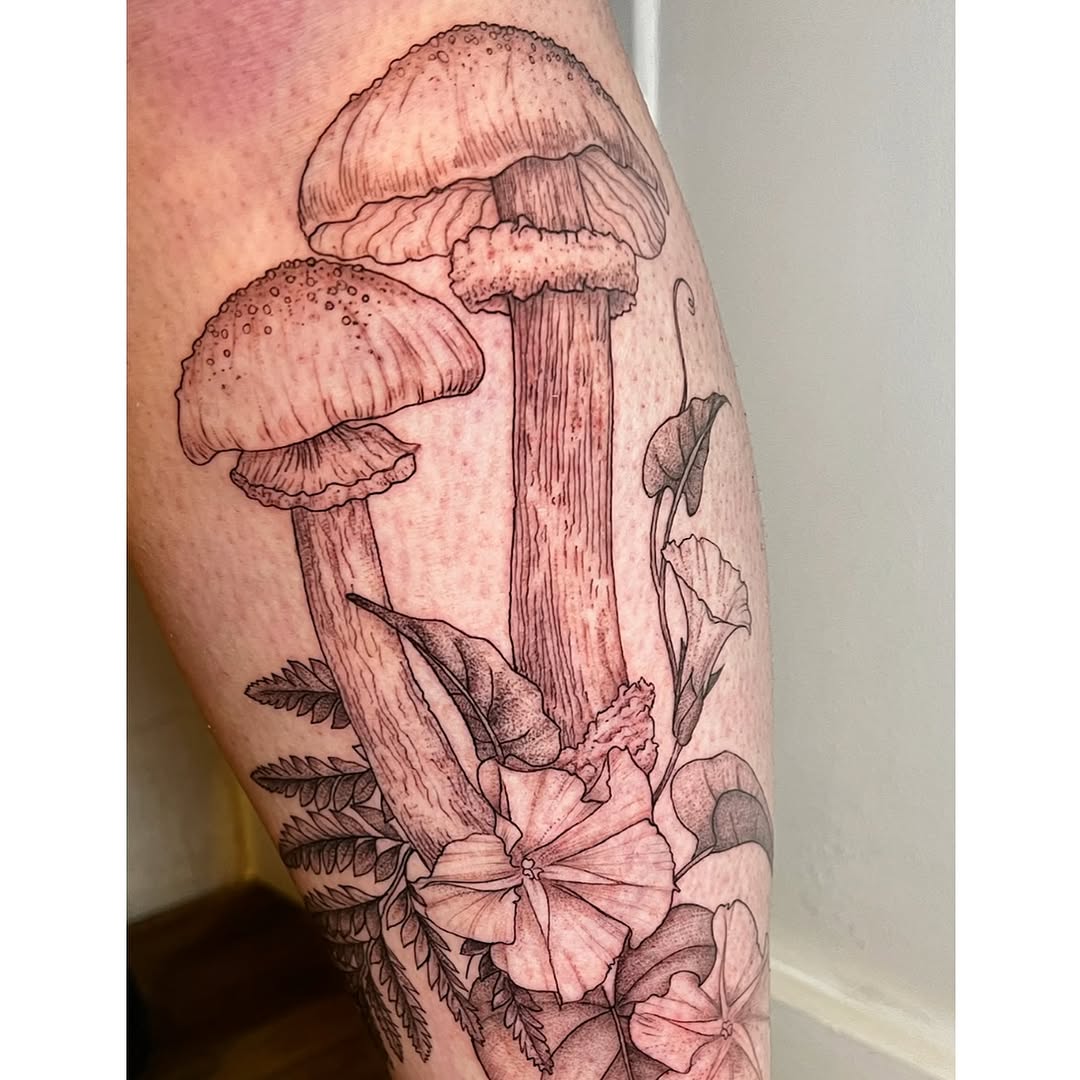 Tattoo by @tatts_n_ash โ black_and_grey, illustrative