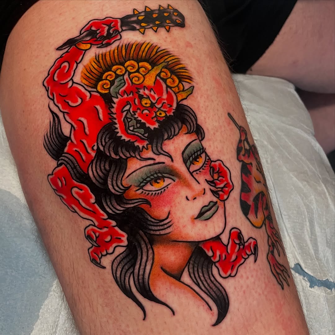 Tattoo by @daveconleytattoo โ neo_traditional, japanese_irezumi