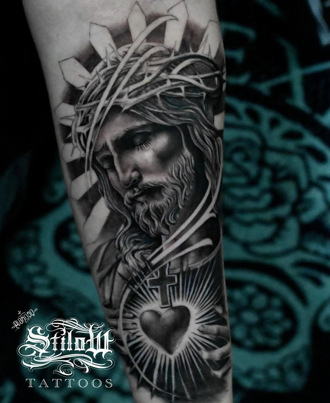 Tattoo by @stilow_ink — black_and_grey, realism