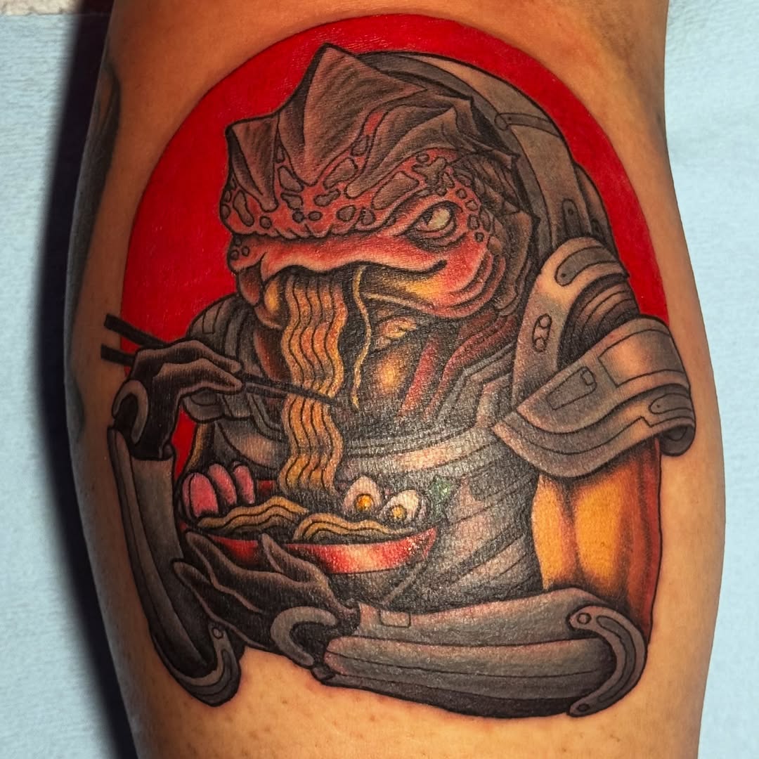 Tattoo by @inkyfruits โ new_school, realism