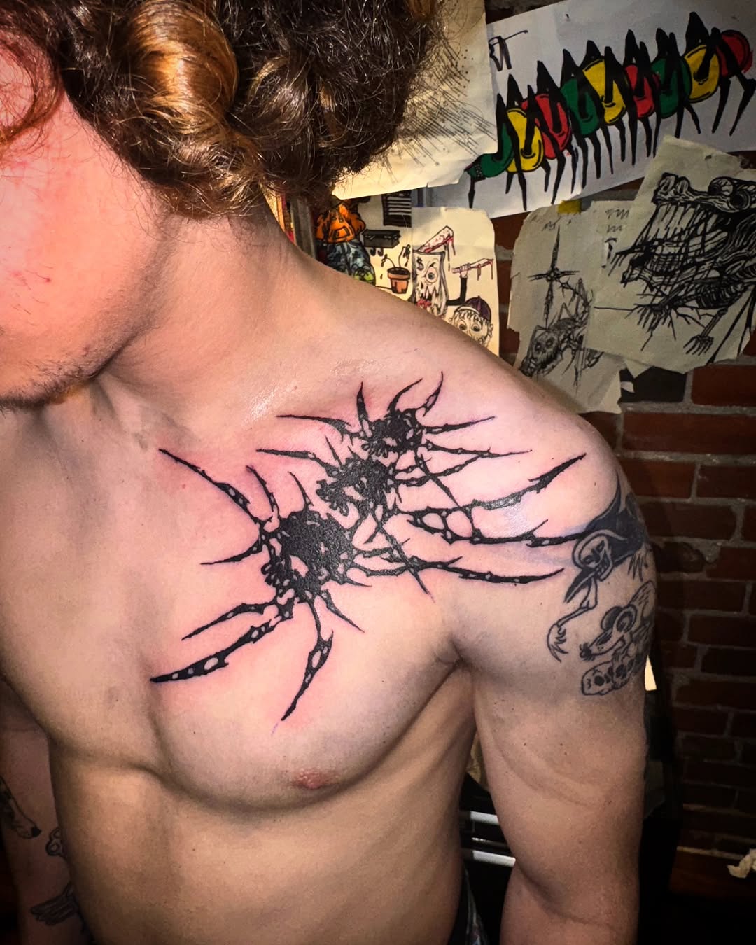 Tattoo by @hurtyoumore — blackwork
