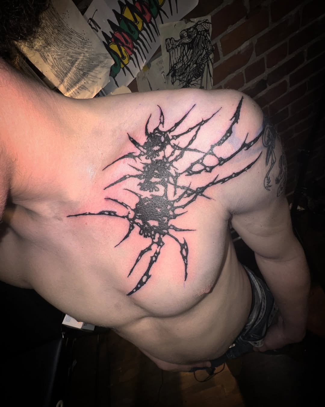 Tattoo by @hurtyoumore — blackwork