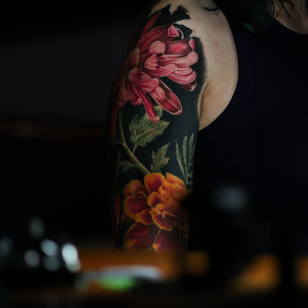 Tattoo by @_felipeink β realism, blackwork