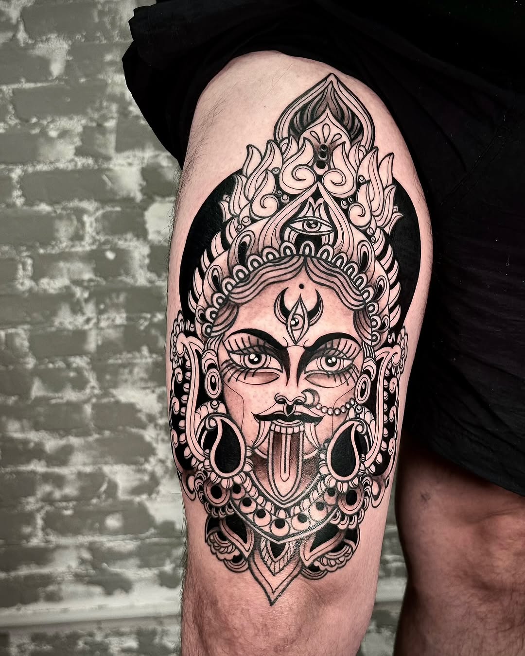Tattoo by @dayana_tattooartist — black_and_grey, ornamental