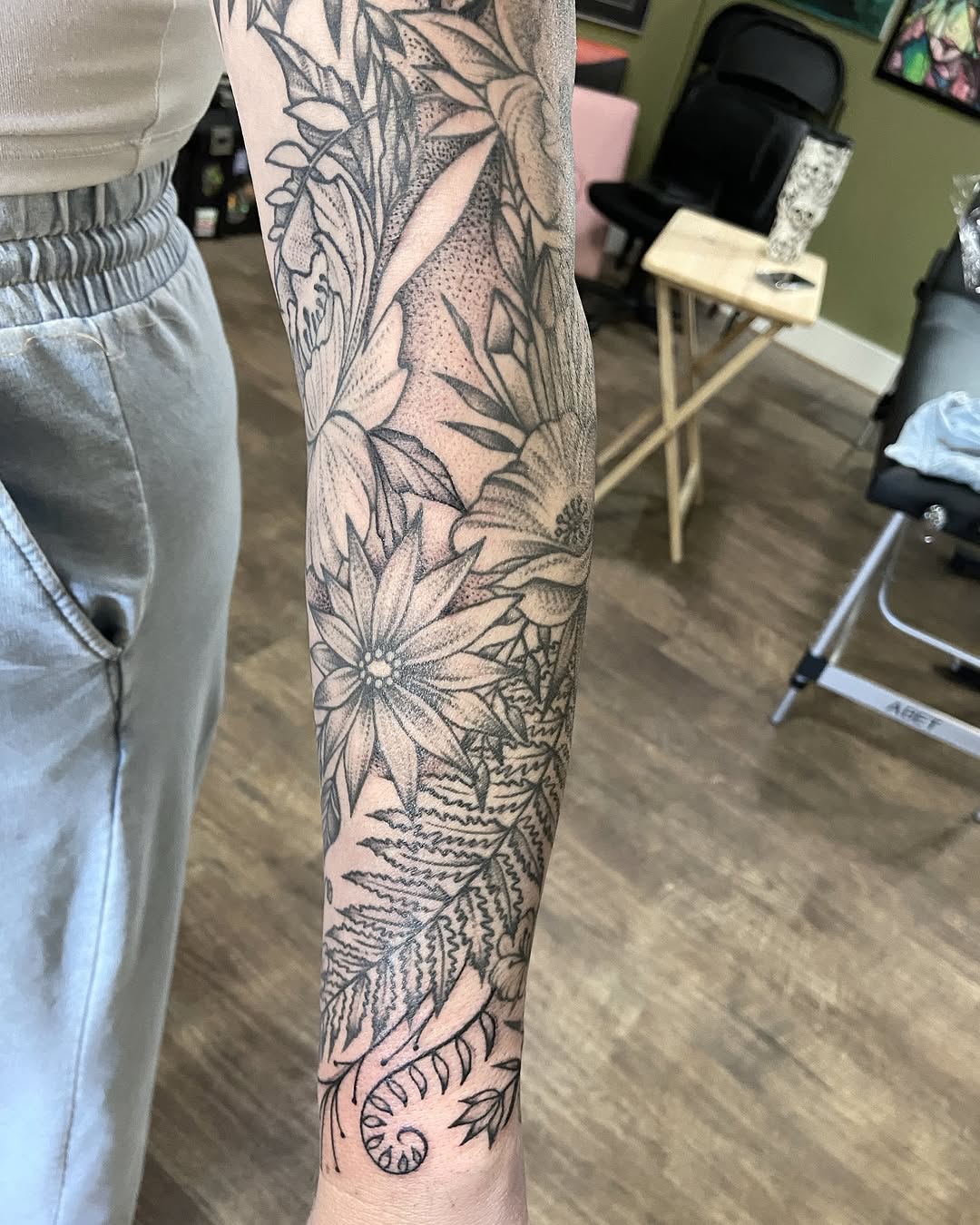 Tattoo by @theblackdottattoo — dotwork, black_and_grey