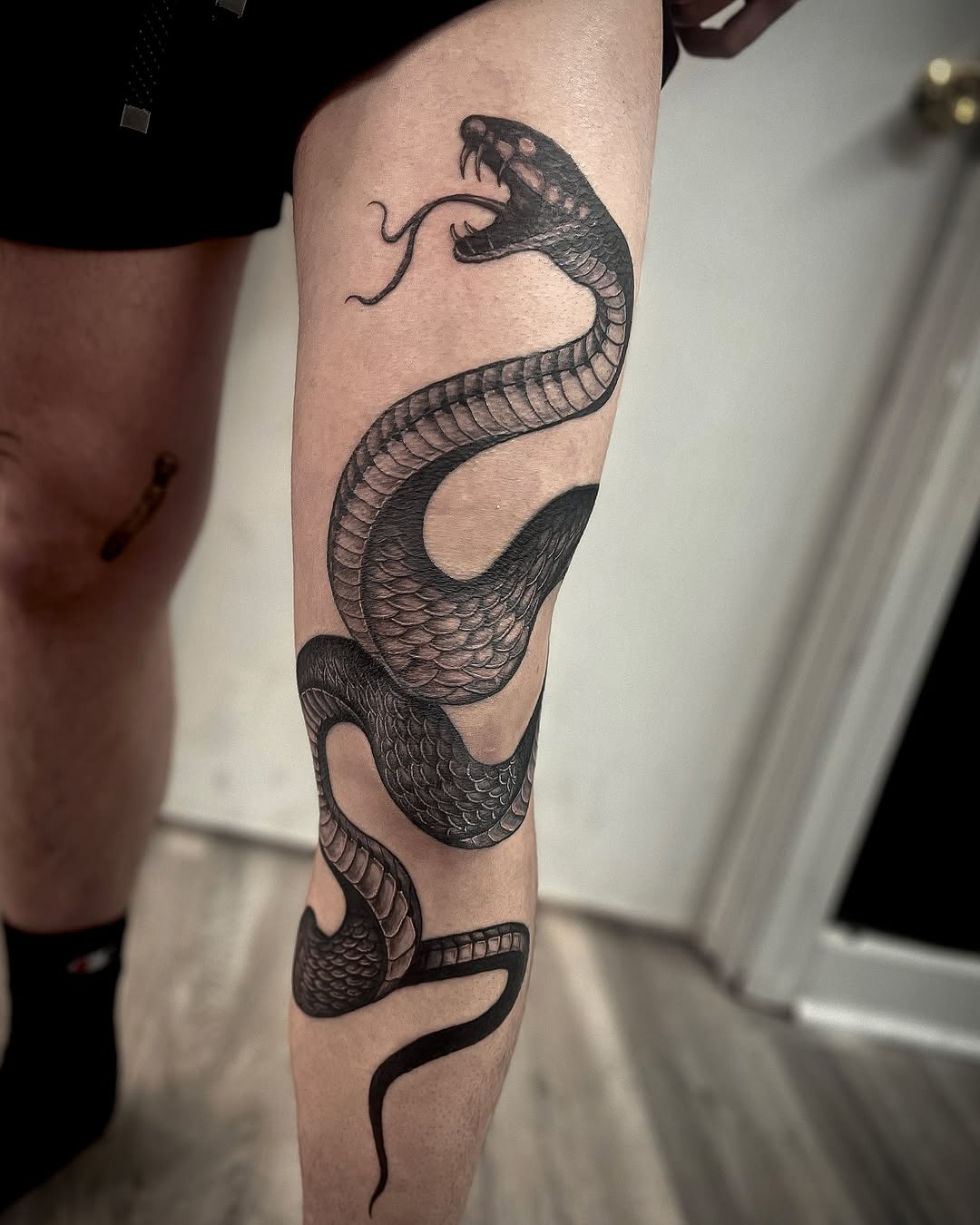 Tattoo by @joy.tatts — black_and_grey, realism