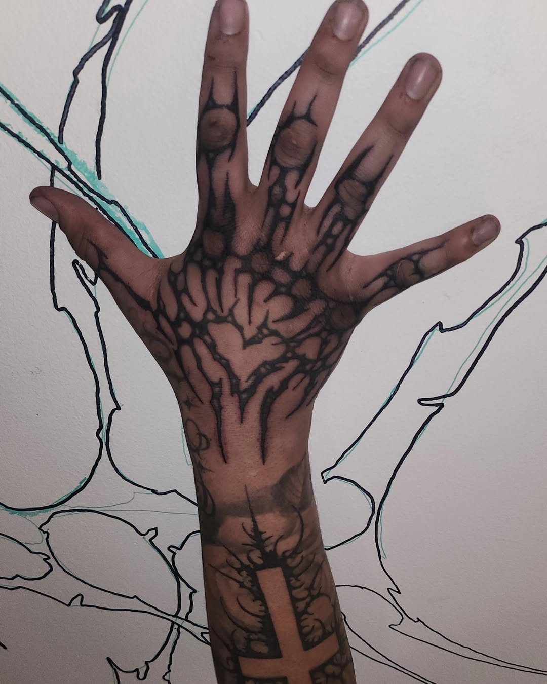 Tattoo by @hurtyoumore — blackwork, geometric