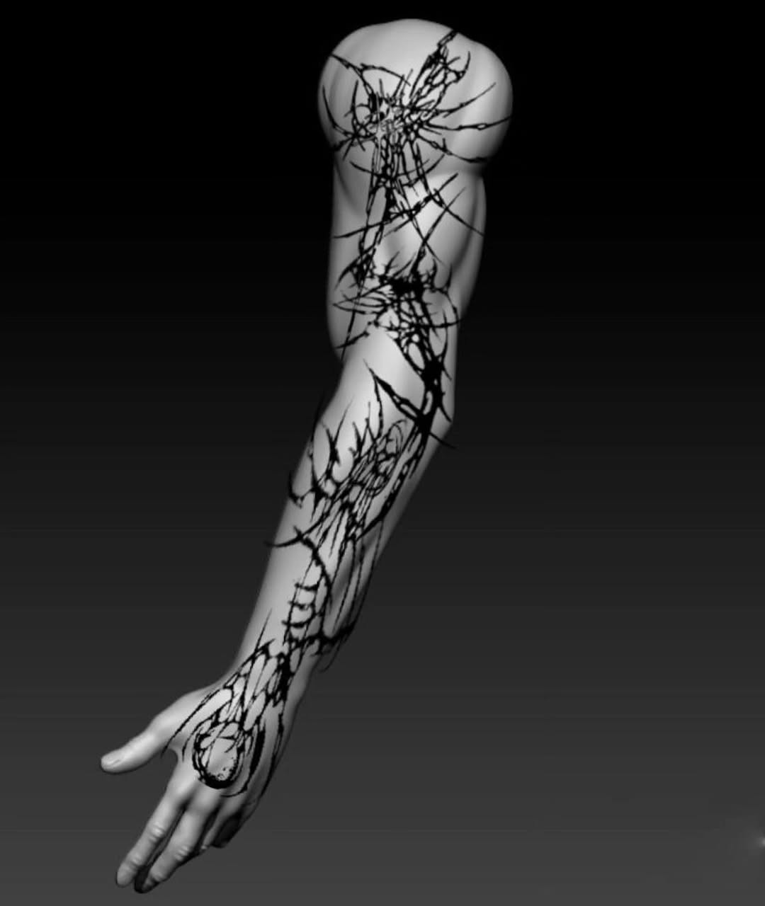 Tattoo by @hurtyoumore — blackwork