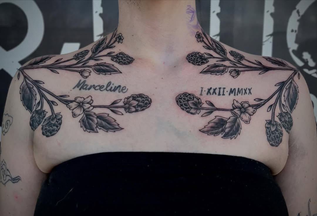Tattoo by @alandapanda — black_and_grey, lettering_script